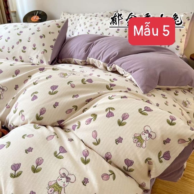 ce Bộ cotton đũi 4 món