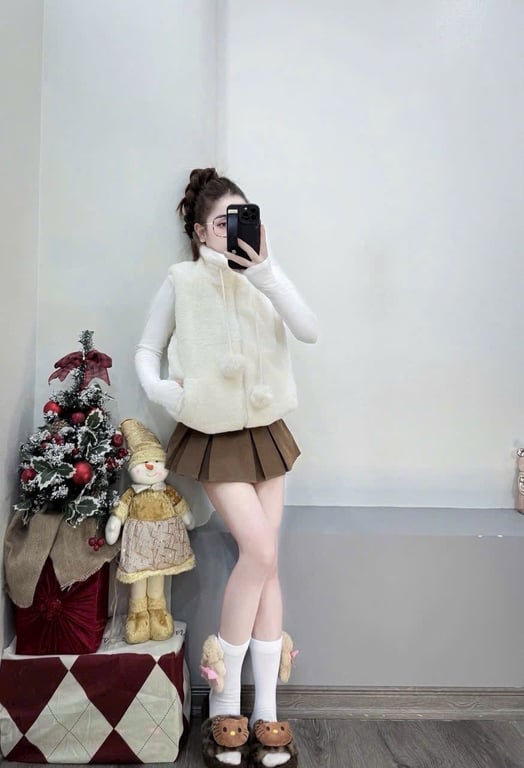 Ak gile lông trắng quả bông