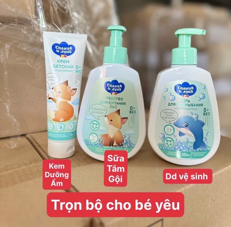 DUNG DỊCH VỆ SINH BÉ cho bé từ 0 tuổi CỦA NGA🇷🇺