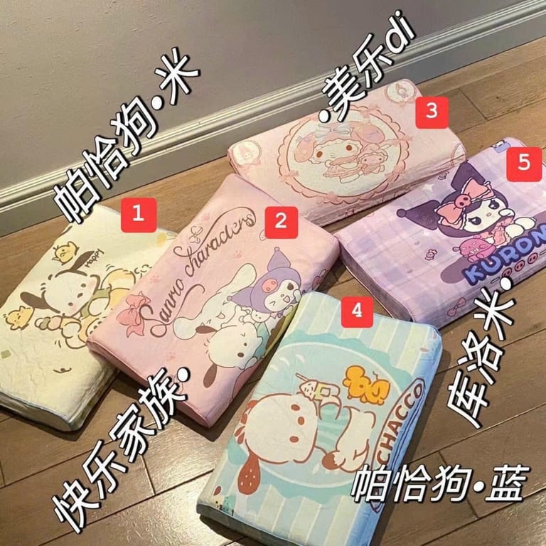 Set 2 GỐI CAO SU NON