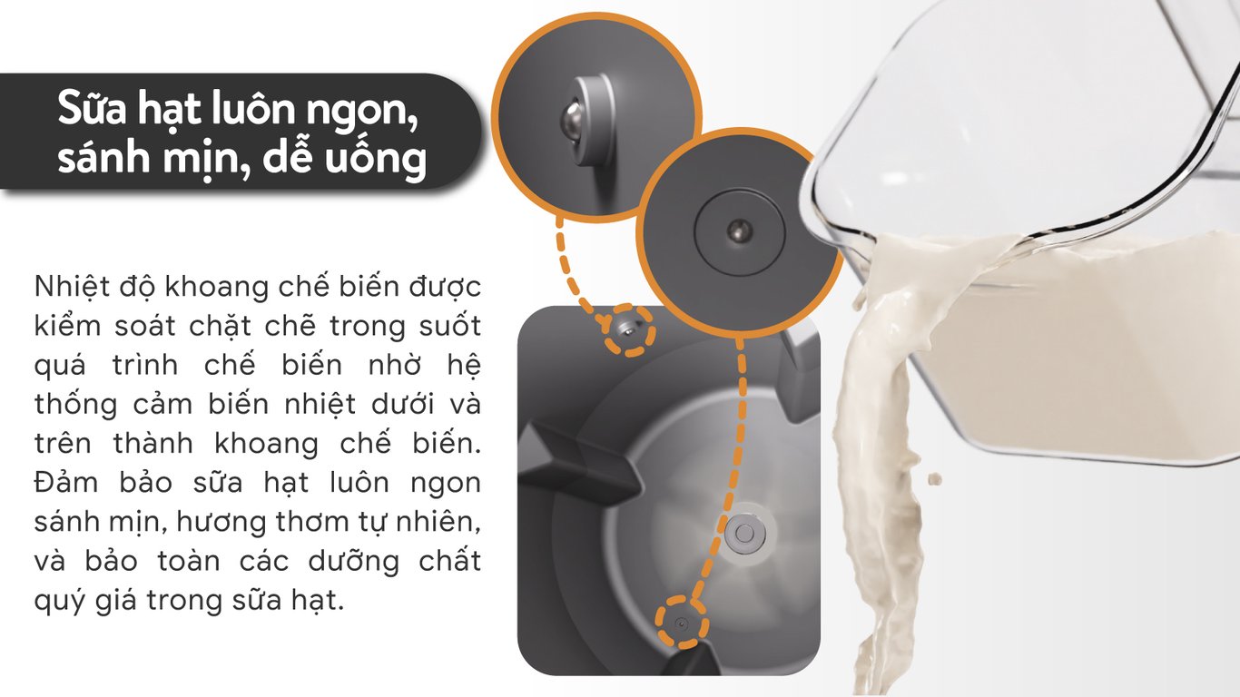 Máy làm sữa hạt chuyên dụng 2GOOD Sona i8 (1200ml)