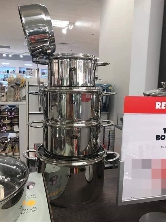 Set nồi BSF Zwilling 5 món siêu đẹp, bóng dày, thiết kế xịn sò