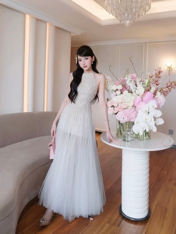 Yếm lông dài xoè ( size s )