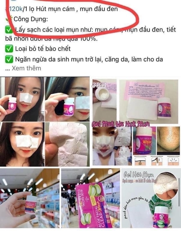 Kem lột mụn Thái Lan