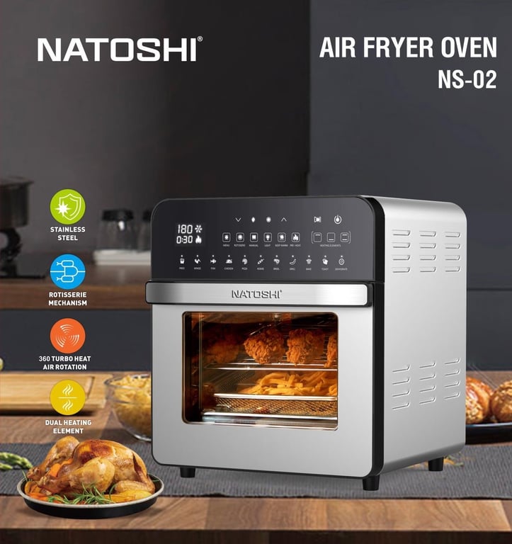 NỒI CHIÊN KHÔNG DẦU NATOSHI NS-02