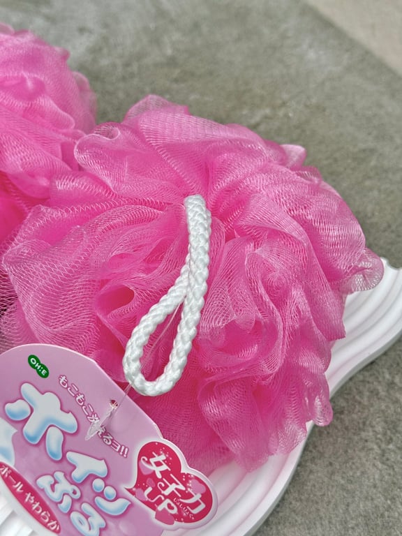 Bông tắm tròn OHE cao cấp tạo bọt