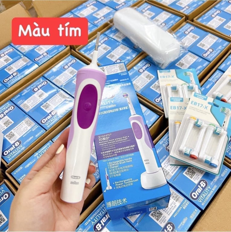 bàn chải điện 𝐎𝐑𝐀𝐋-𝐁 /set 9 món