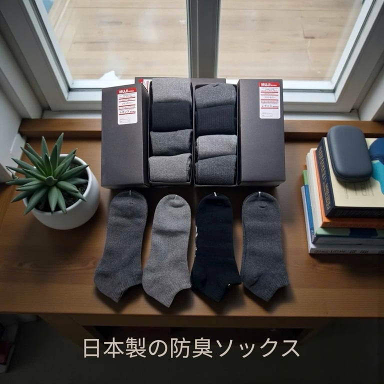 Hộp 8 đôi🧦 TẤT KHỬ MÙI MUJI NHẬT BẢN