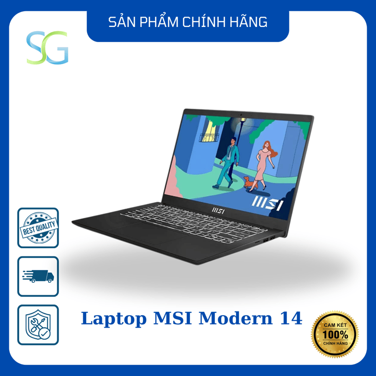 Laptop MSI Modern 14 C12MO-660VN (Intel Core i5-1235U | 16GB | 512GB | Intel Iris Xe | 14 inch FHD | Win 11 | Đen)