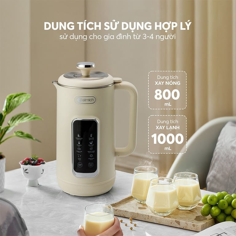 MÁY LÀM SỮA HẠT ELMICH CBE8650