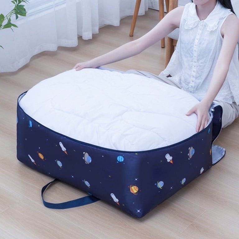 Set 3 túi đựng chăn màn hoa văn