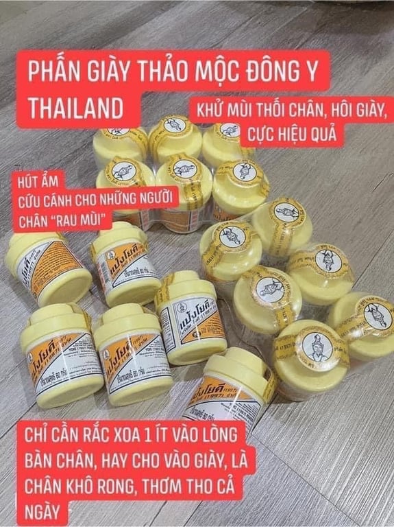 PHẤN THẢO MỘC KHỬ MÙI HÔI CHÂN THÁI LAN