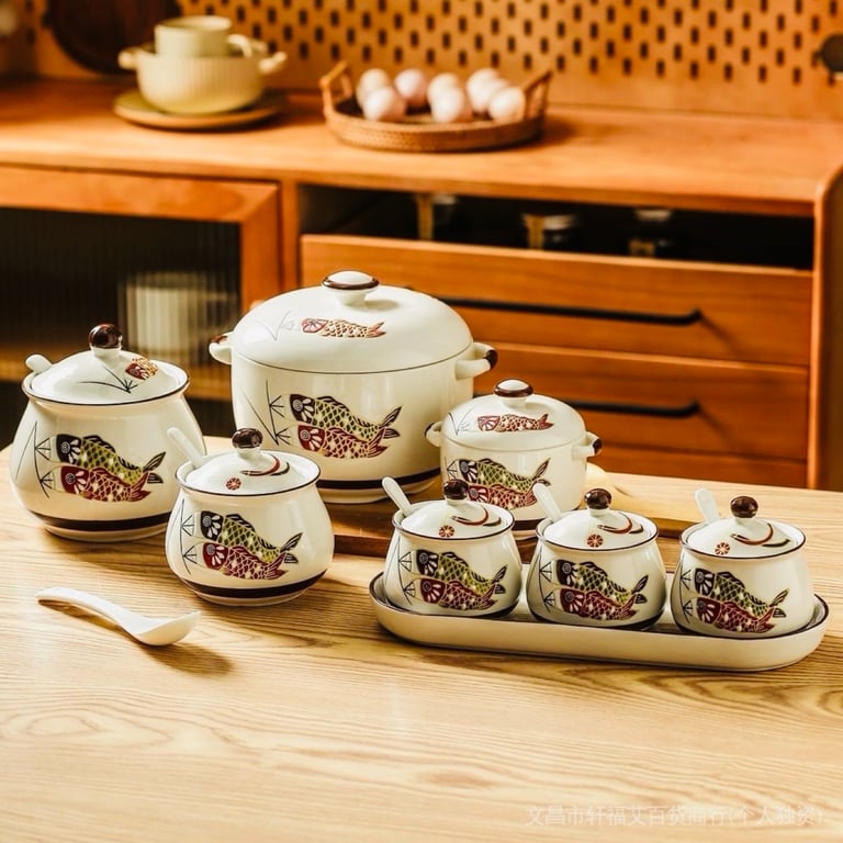 Liễn đựng mỡ 1.2 lít