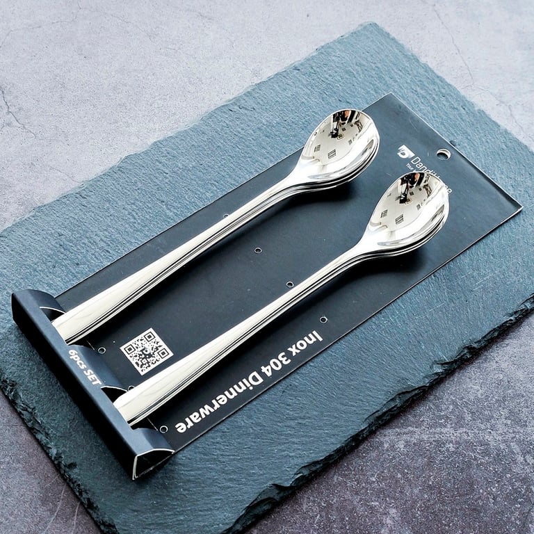 Set 6 thìa chanh inox tráng gương cao cấp 20cm