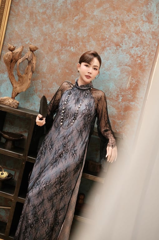 AD ren đen lót gấm thọ tím S/M