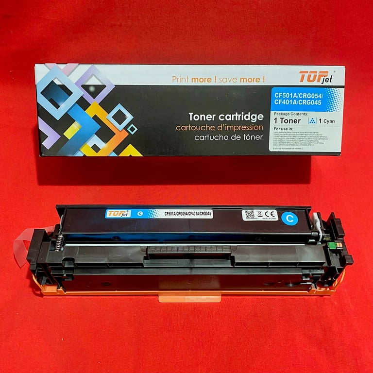 Hộp Mực Màu Xanh Cf401a(Crg045)Cf501a(Crg054)_Topjet