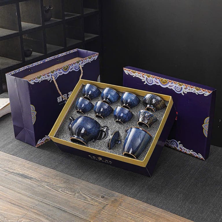 BỘ ẤM CHÉN PHA TRÀ - đẹp mỹ mãn các bác ơi