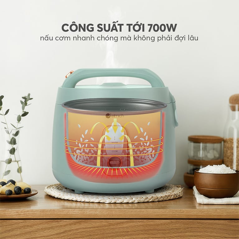 NỒI CƠM ĐIỆN ELMICH 1.8L RCE-9127