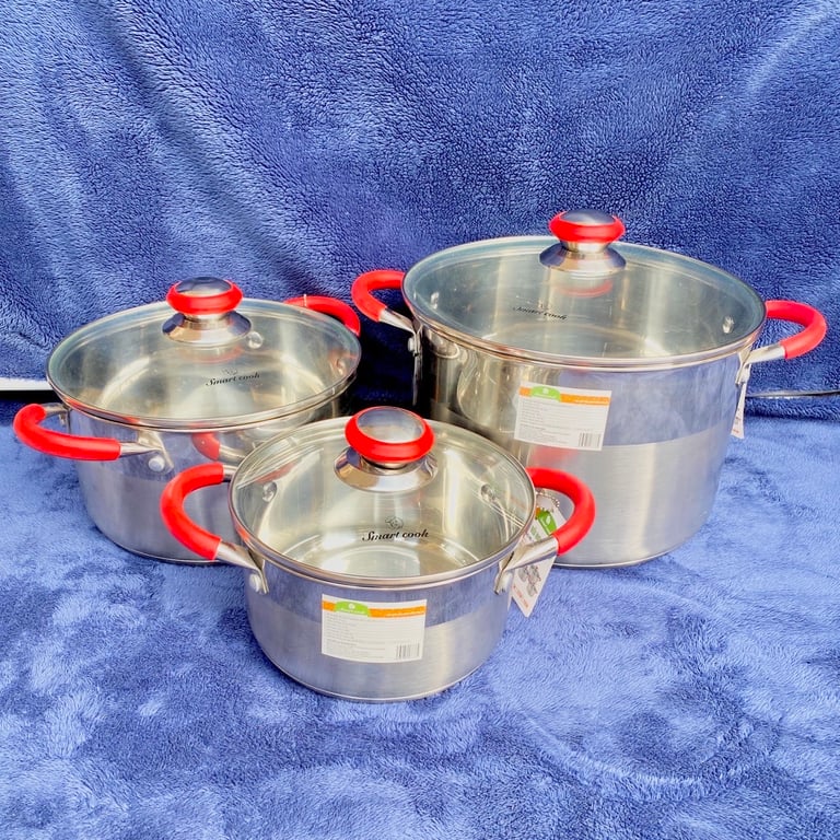 BỘ NỒI ELMICH EL3336 với 3 size 18, 22 và 26 đẹp long lanh