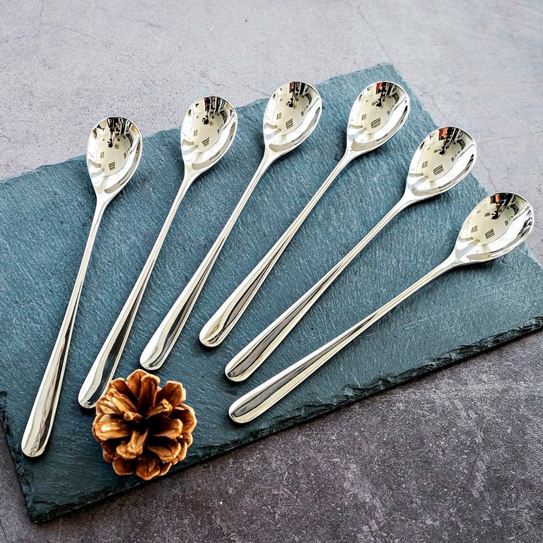 Set 6 thìa chanh inox tráng gương cao cấp 20cm