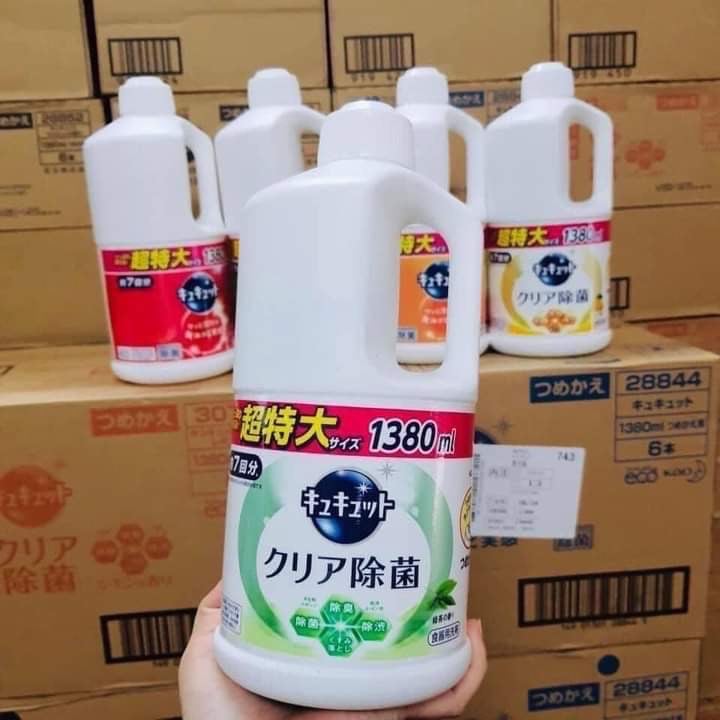 Nước rửa bát KAO 1380ml Nhật nội địa.
