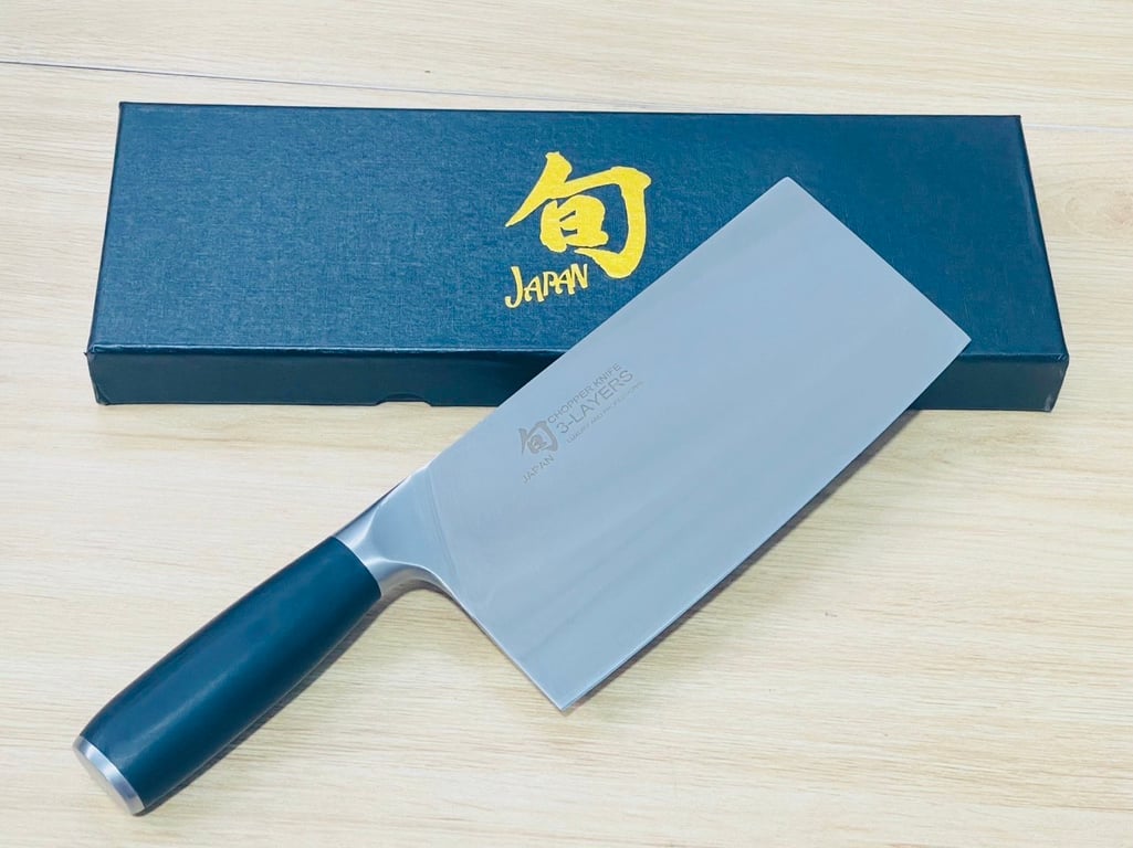 XẢ KHO DAO CHẶT NHẬT TAY CẦM VÂN GỖ MUN