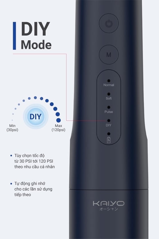 Máy tăm nước Extra Water Tank 4 chế độ KAIYO