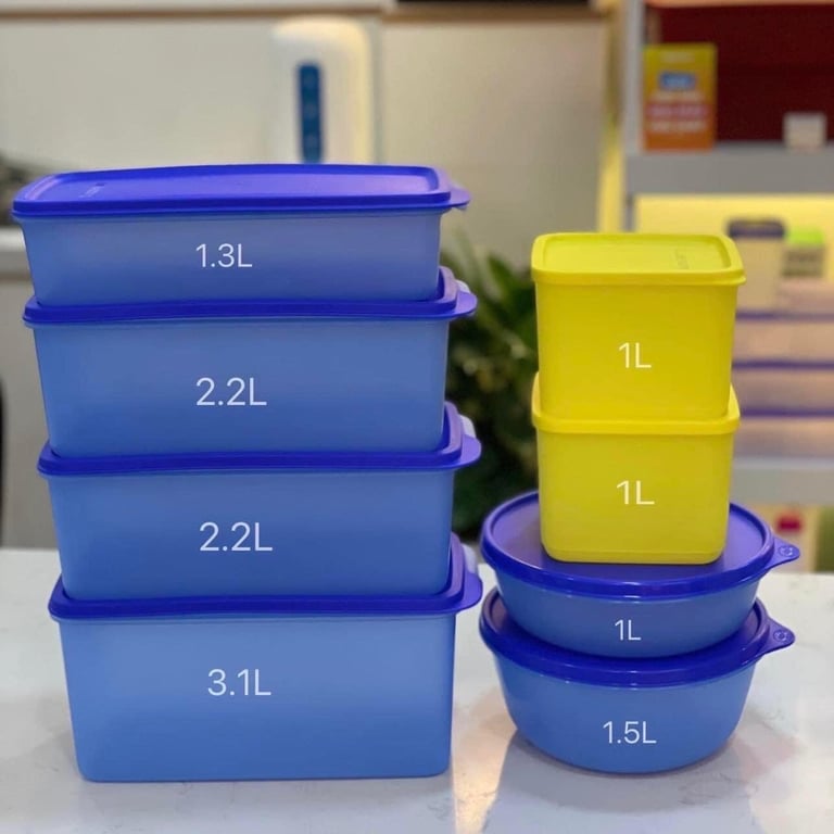 Bộ Trữ Mát Tupperware Modern Fridge Set 8