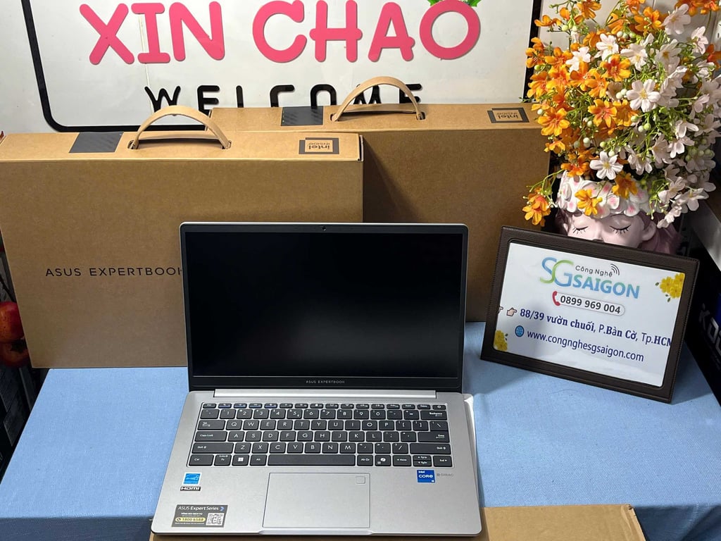 Laptop ASUS ExpertBook P1403CVA-i516-50W (Intel Core i5-13420H | Intel UHD | 14 inch FHD | 16GB | 512GB | Xám | Win 11)