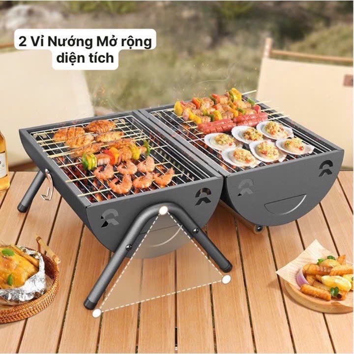 Bếp nướng than du lịch có tay cầm