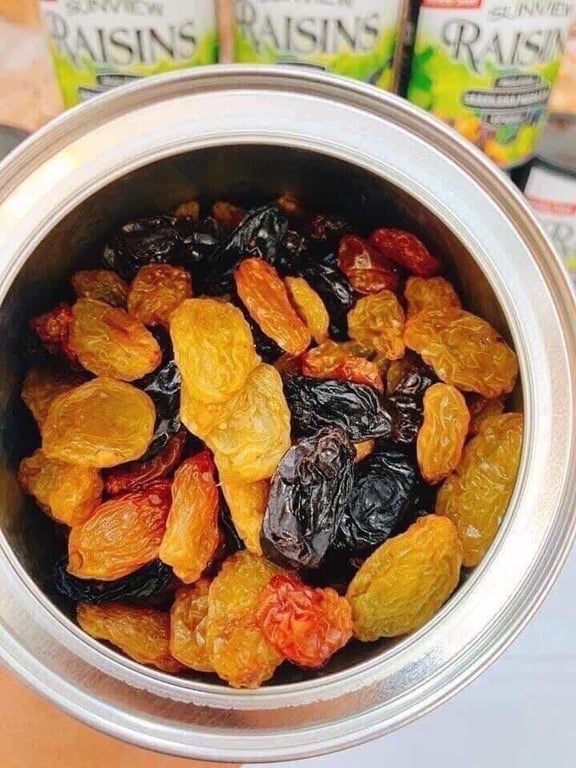 𝐍𝐡𝐨 𝐌𝐲̃ 𝐑𝐚𝐢𝐬𝐢𝐧s hộp 425gr