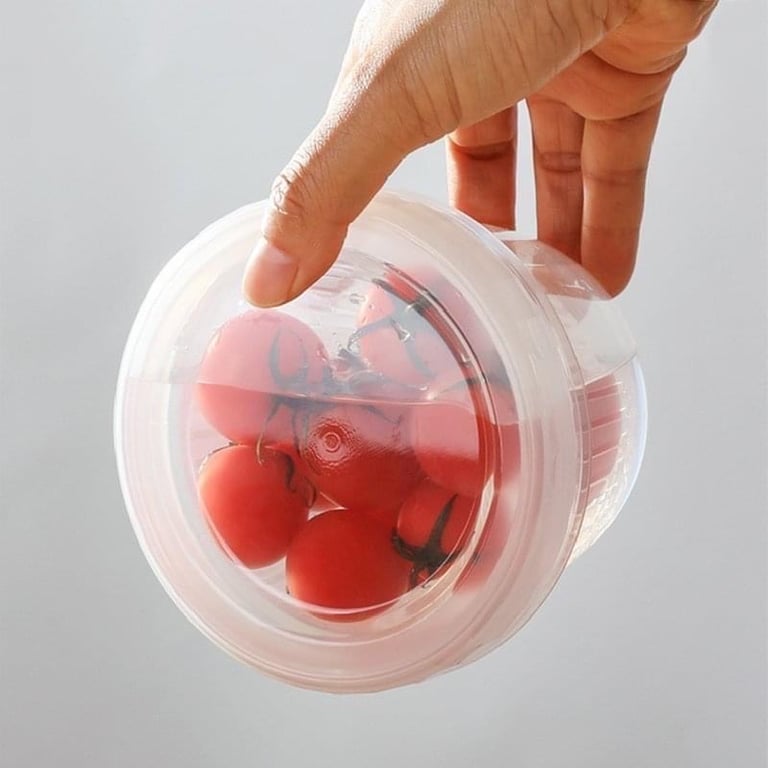 Hộp nhựa đựng thực phẩm hai lớp tiện ích Nakaya Nhật Bản