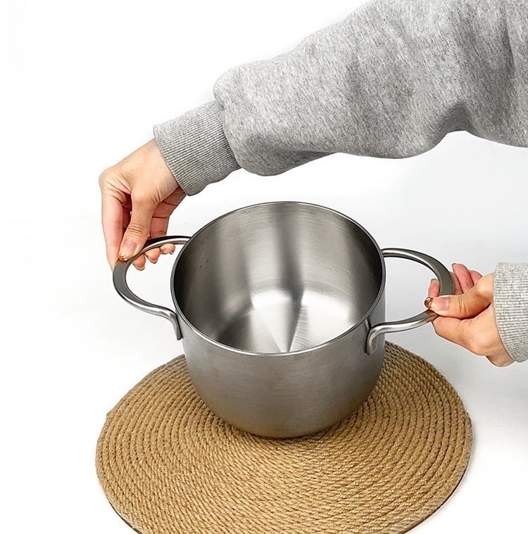 KG64 - Nồi om cá 5 lớp kẹp đồng Kingnem 16cm