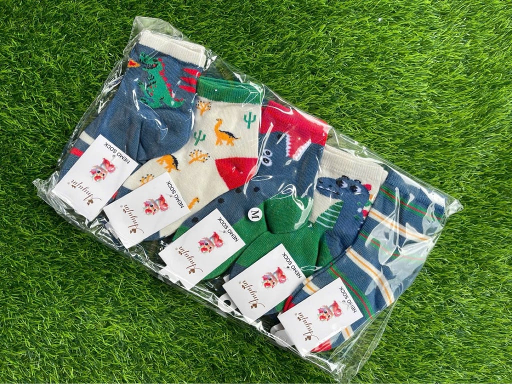 Set 10 đôi TẤT KHỦNG LONG cho bé