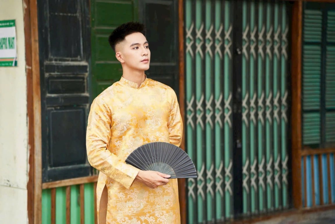 ADN gấm thuỷ đình - vàng M/L/XL/XXL