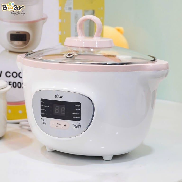 Nồi Bear 1.6L,Nồi nấu cách thủy Bear 1 6 Lít bản Quốc Tế SUBE002