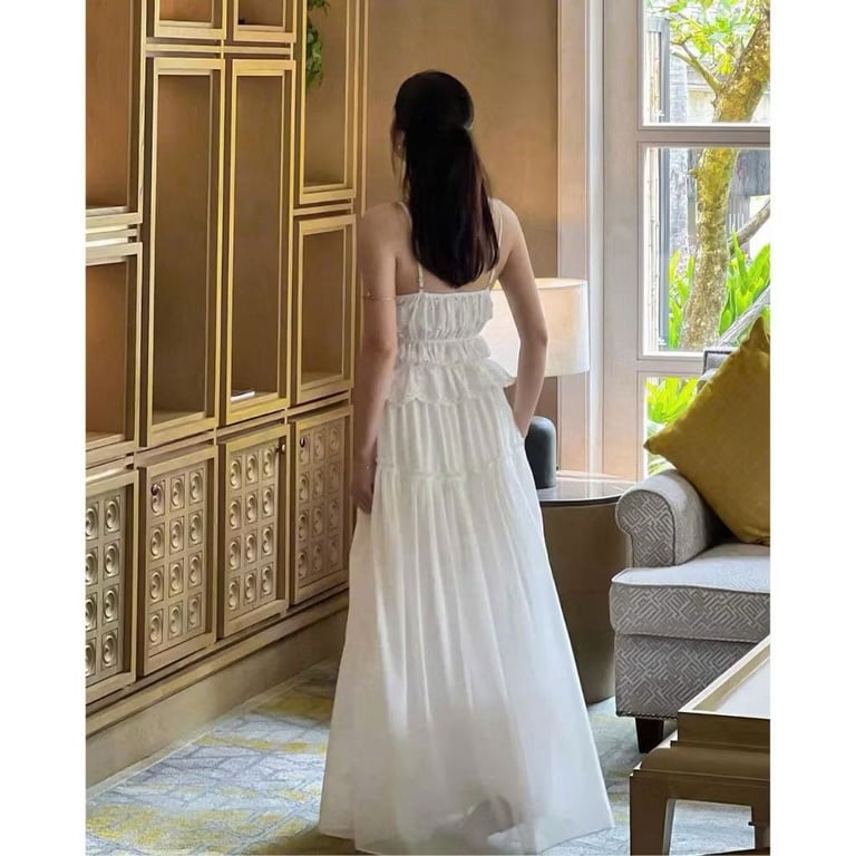 Set Áo 2 dây ren bo chun thắt nơ
