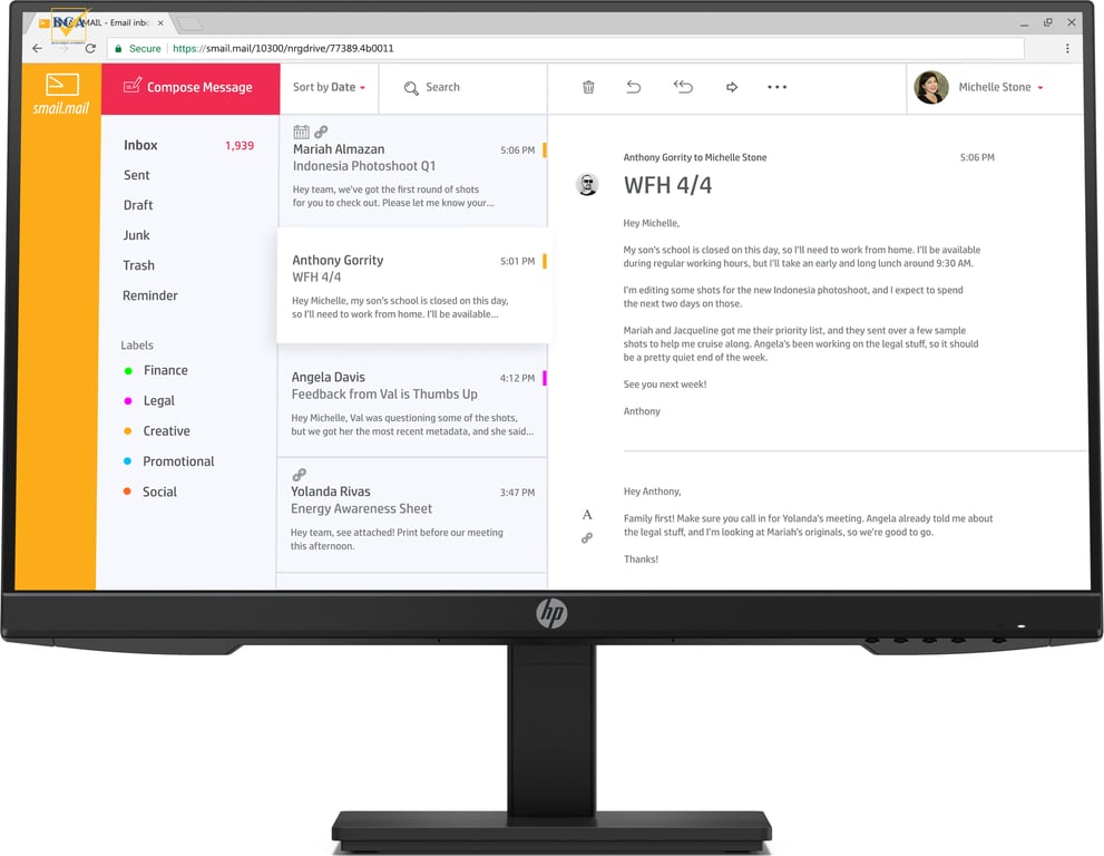 Màn Hình Máy Tính HP P24h 7VH44AA 23.8 inch FHD IPS