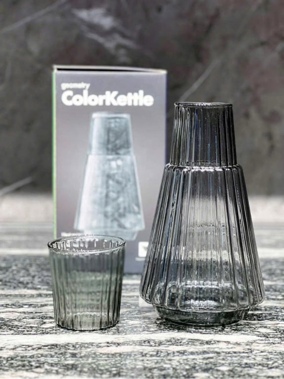 Bình nước tích hợp cốc uống 2 in 1 tuyệt đẹp Color Kettle IWVV phong cách Pháp tối giản và tinh tế.