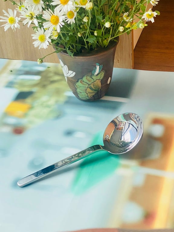 Muôi canh Chockmen đầu to cán thẳng 27cm Ckm148