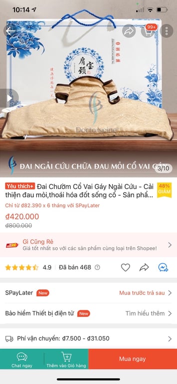 ĐAI CHƯỜM NÓNG NGẢI CỨU GIÚP GIẢM ĐAU CỔ – VAI – GÁY
