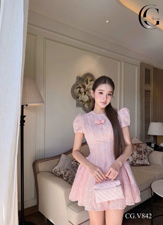Váy chouchou hồng