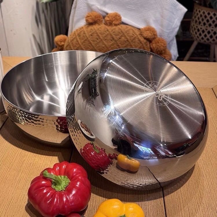 Tô inox đại chạm khắc 24cm/28cm