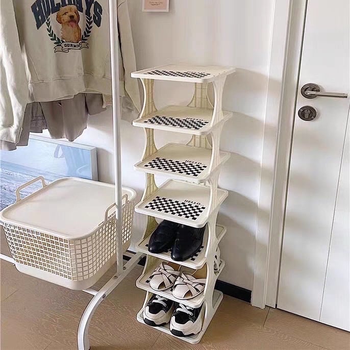 kệ để giày chống bụi 6 tầng decor đẹp - PB166