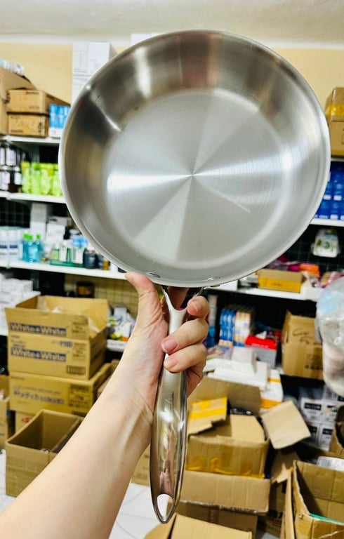 Chảo inox Elmich Trimax đáy liền nguyên khối size 20-24-26