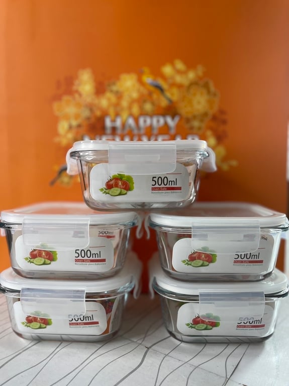 Thố Thuỷ Tinh Ferroli Hình Vuông 500 ml