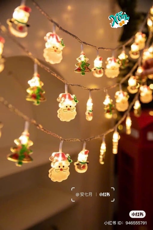 Dây đèn treo thông noel 2m