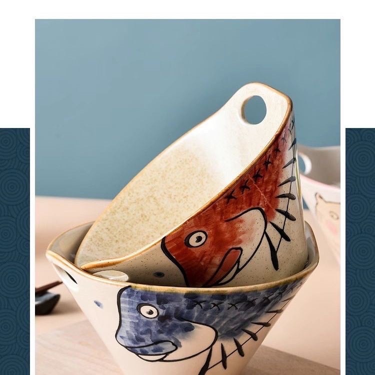 Set 2 Bát tô sâu lòng 800ml gốm sứ cao cấp