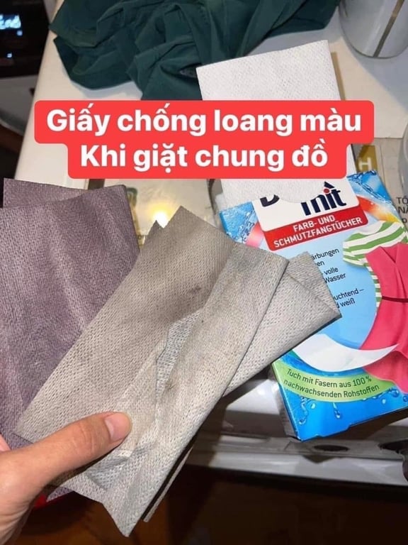 MIẾNG GIẶT CHỐNG PHAI, HÚT MÀU LOANG TRÊN QUẦN ÁO DENKMIT ĐỨC