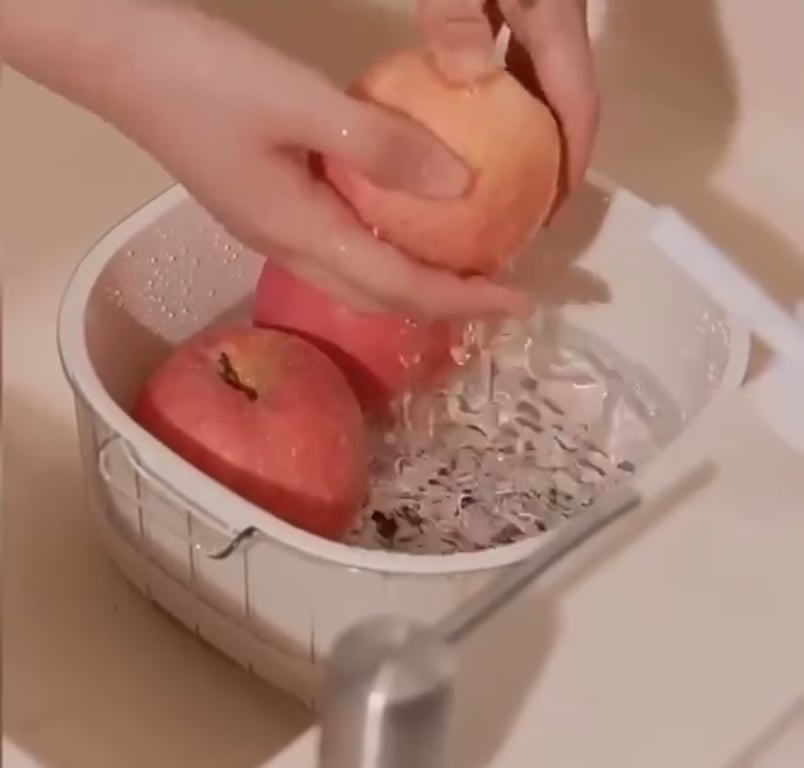 Set rổ nhựa kèm thau 6 món 2 trong 1